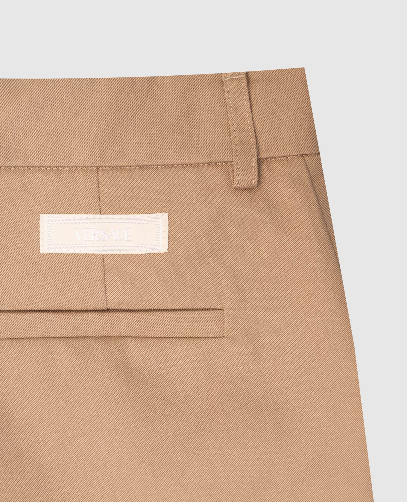 Children's beige pants with logo patch Versace 3