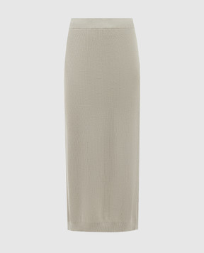 Brunello Cucinelli Gray midi skirt M19196989