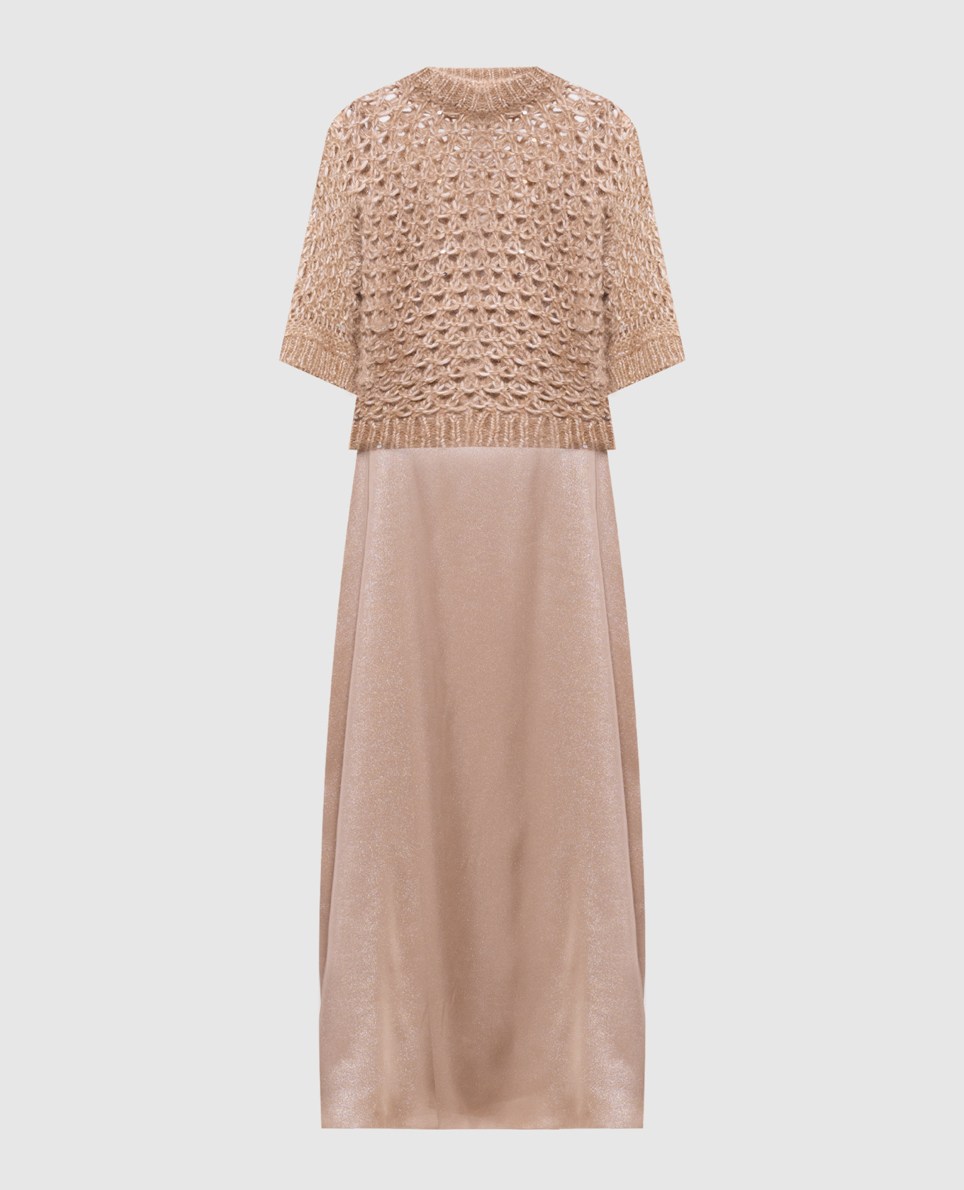 

Beige dress with double construction Peserico