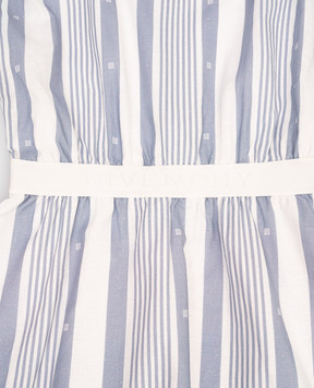 Givenchy Children's white striped linen dress H3078612+