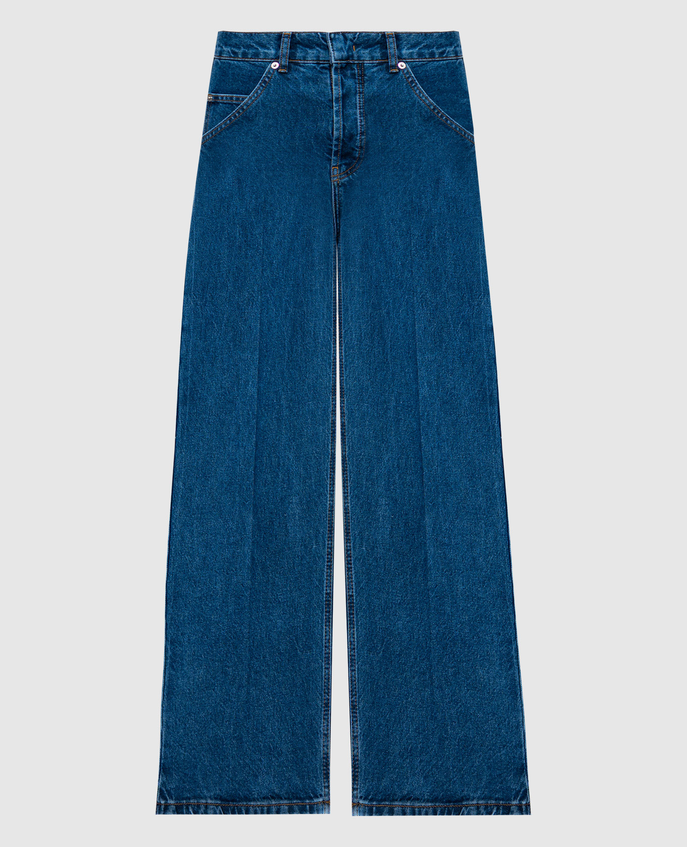 

Blue jeans with monogram logo embroidery Philosophy di Lorenzo Serafini