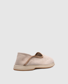 Enrico Mandelli Beige suede loafers DTRENT5722