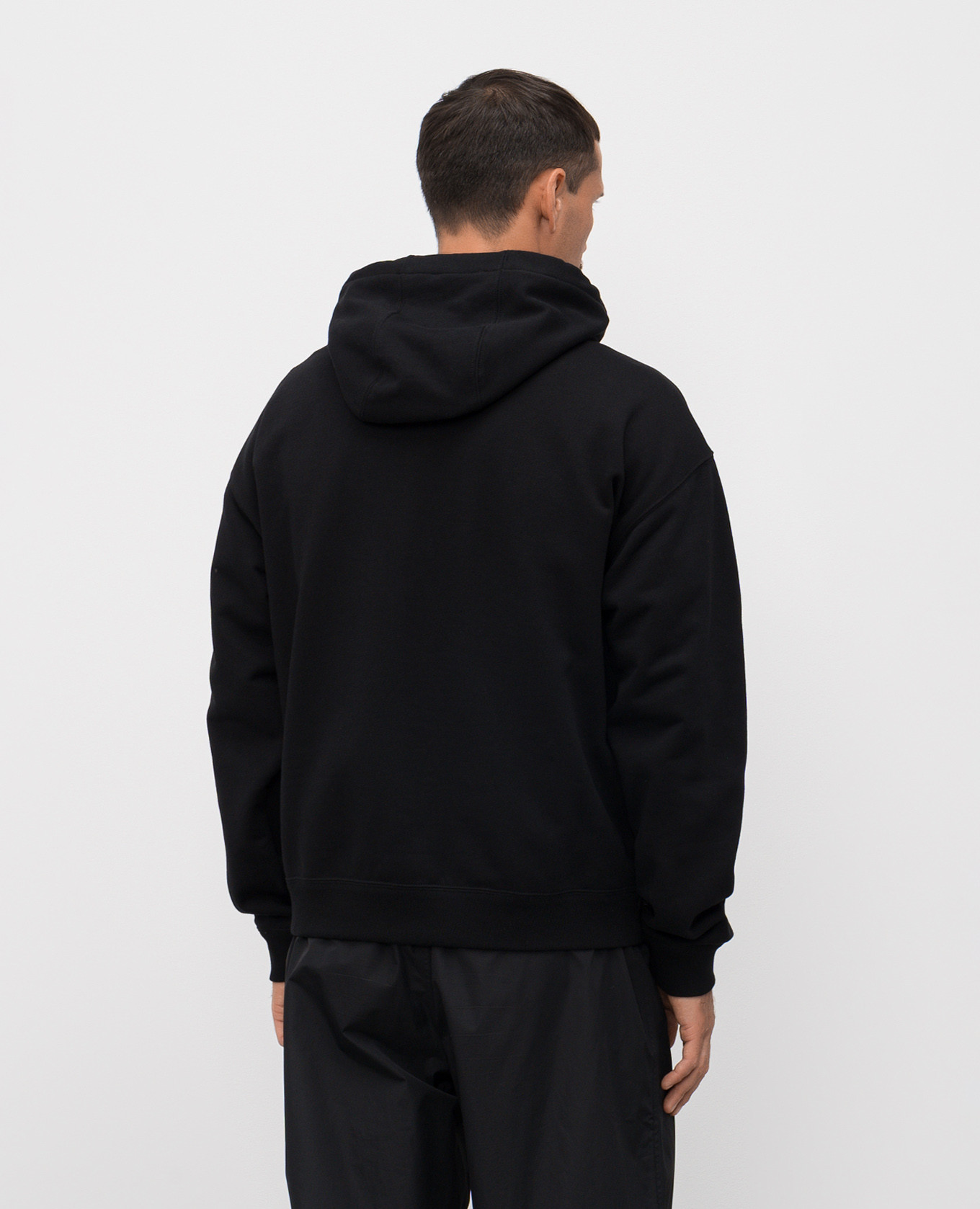 

Black hoodie with branded print Versace