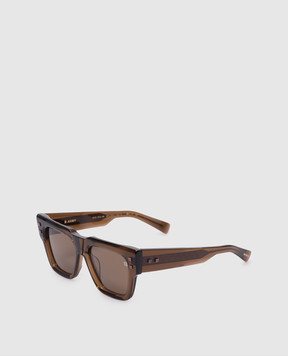 Balmain B-Army brown sunglasses with logo BPS164C52m