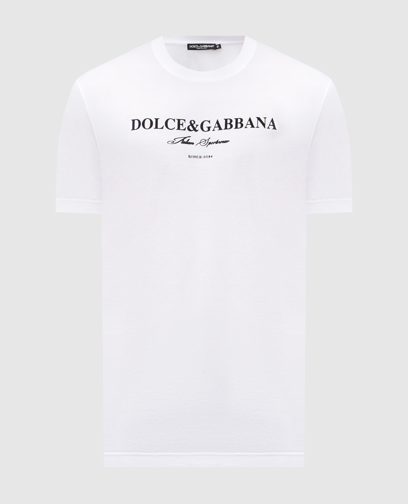White T-shirt with logo print Dolce&Gabbana