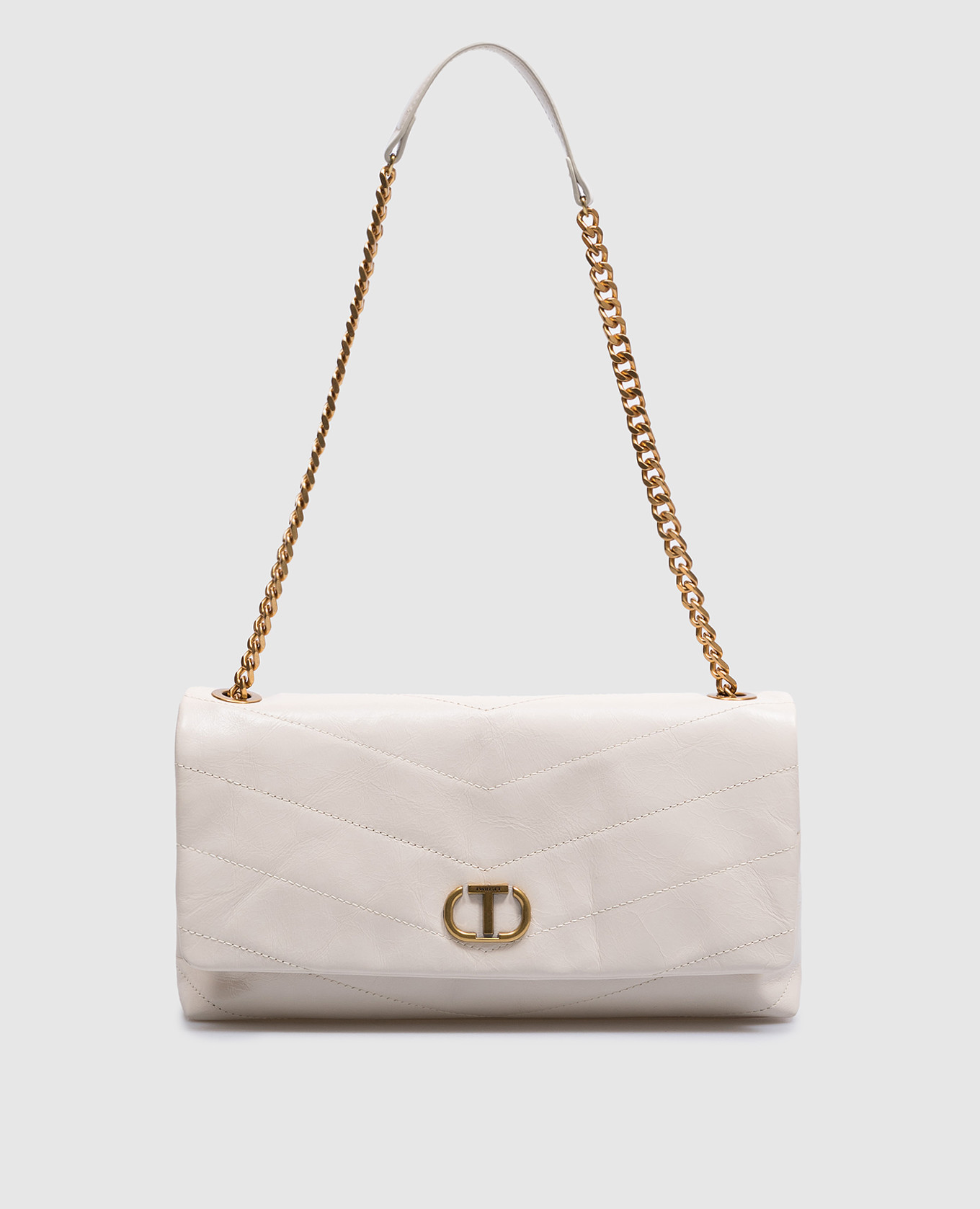 

Madison white leather bag Twinset