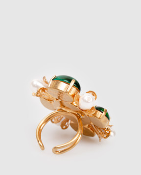Balmain Ring with crystals and beads FN1XR514MPYB
