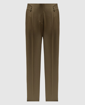 Max Mara CELTICO brown wool trousers CELTICO