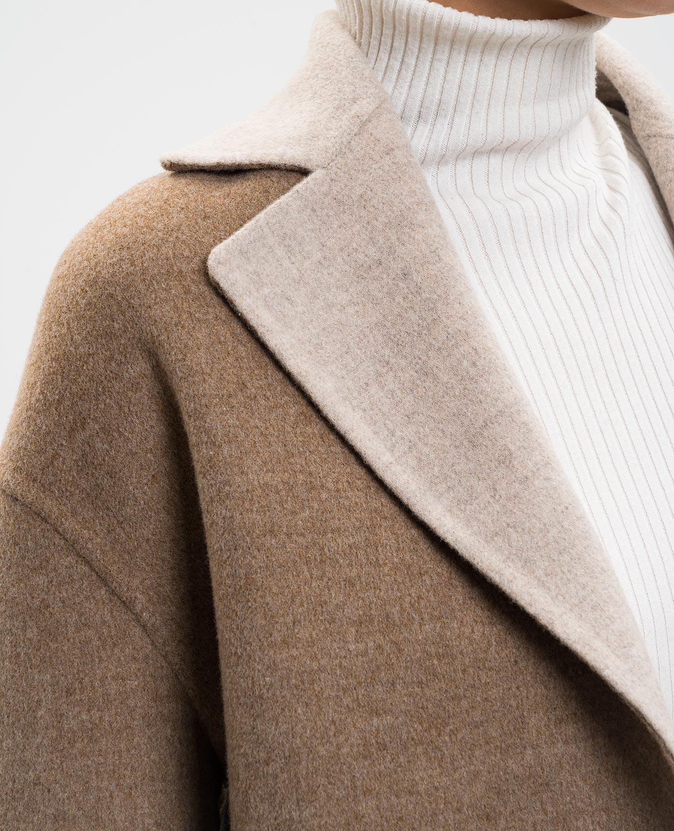 Brown cropped wool coat Heresis 5