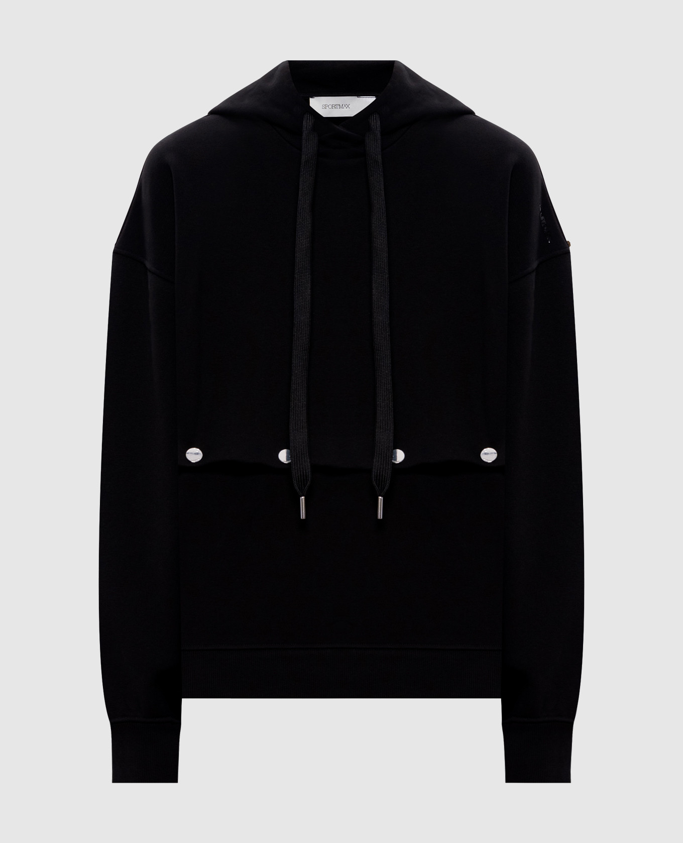 

SAGGIO black hoodie with adjustable length Max Mara Sportmax