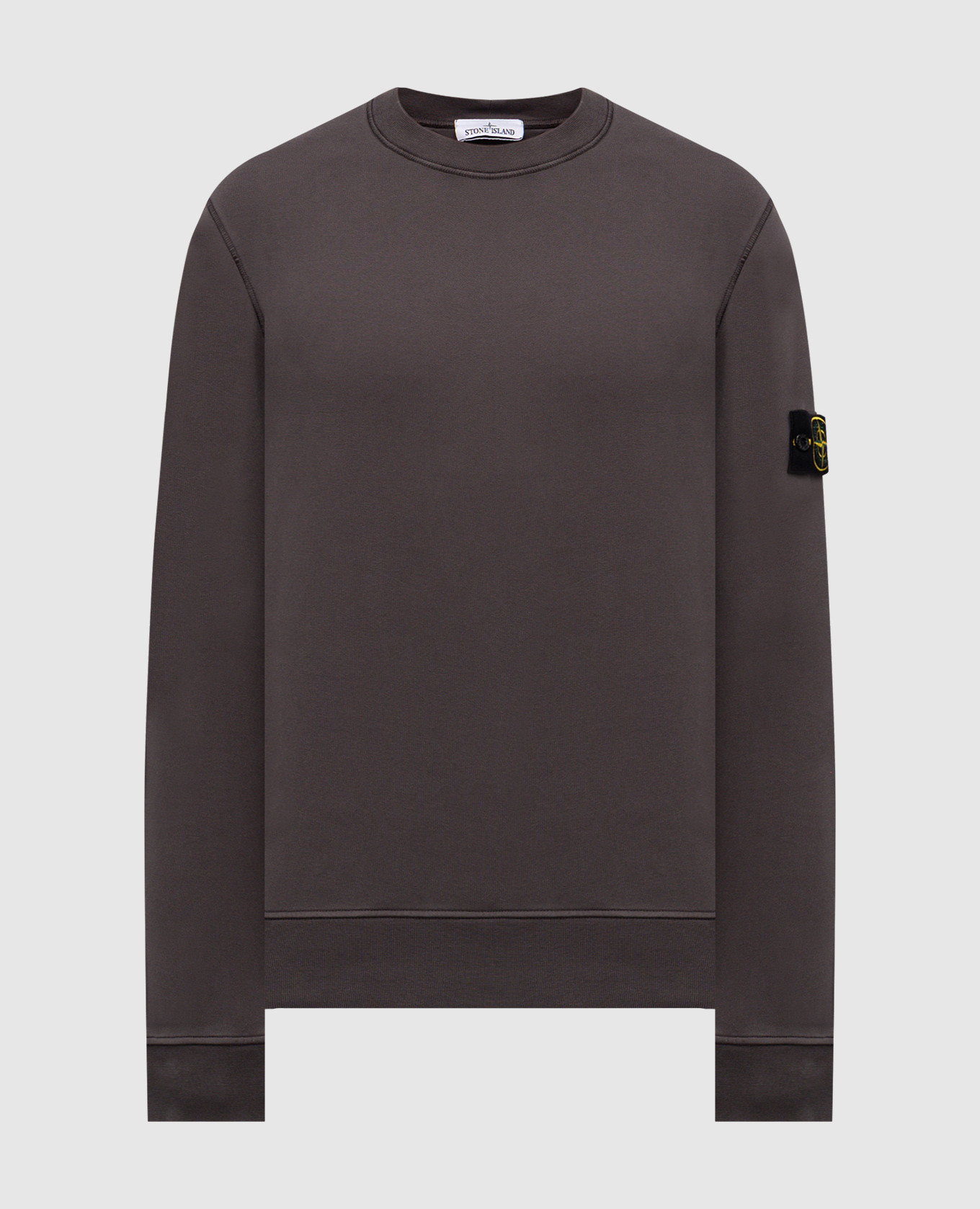 

Grey sweatshirt with logo patch Stone Island
