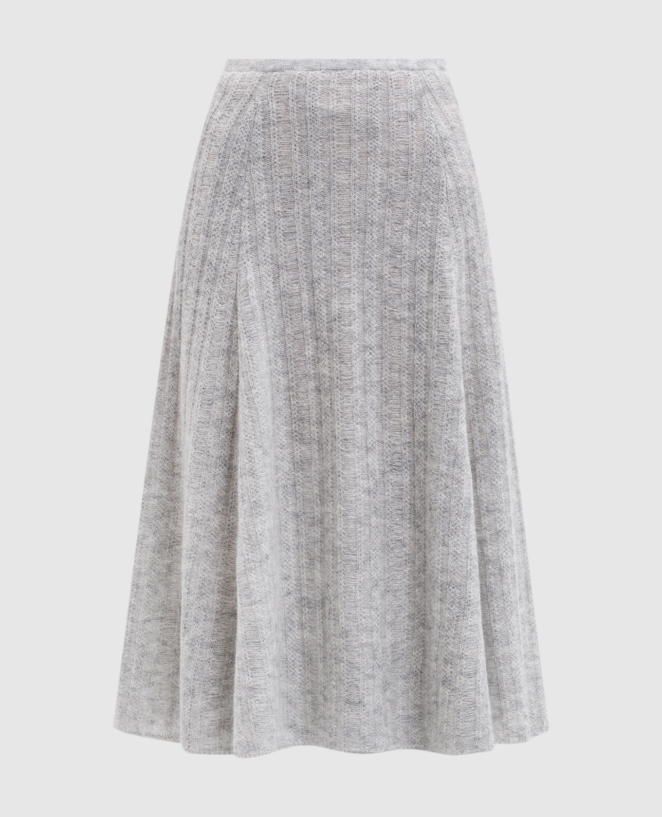 Gray midi skirt with wool Twinset