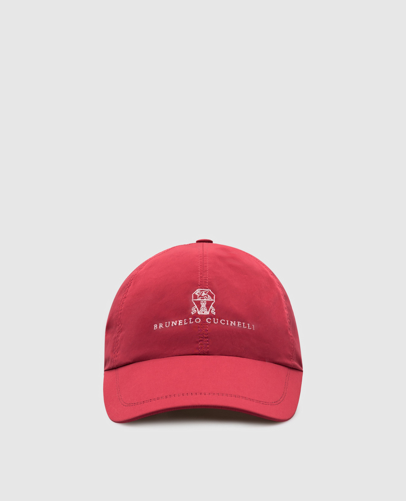 

Red cap with logo embroidery Brunello Cucinelli