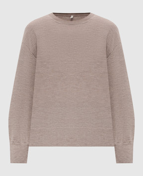 BOBOUTIC Brown cashmere and silk jumper 4302BIS