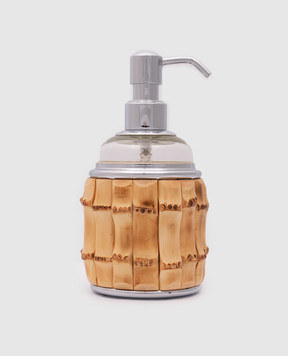 Lorenzi MIlano Liquid soap dispenser with bamboo root decoration 102217