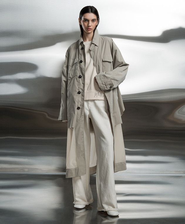 Maison Margiela Beige double sided raincoat S51AH0194STZ121 buy with Denmark delivery at Symbol
