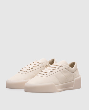 Fear of God Beige Aerobic Low nubuck sneakers with logo FGE280101NUBw