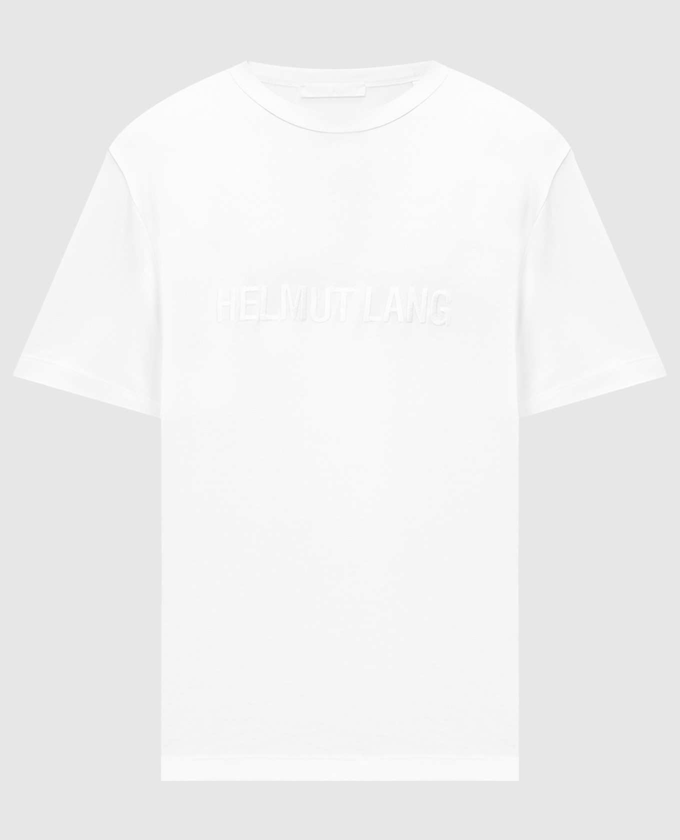 

White t-shirt with logo embroidery Helmut Lang