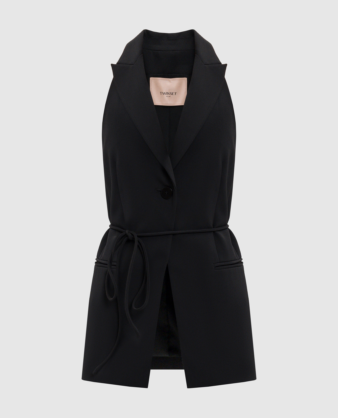 

Black vest with logo Twinset