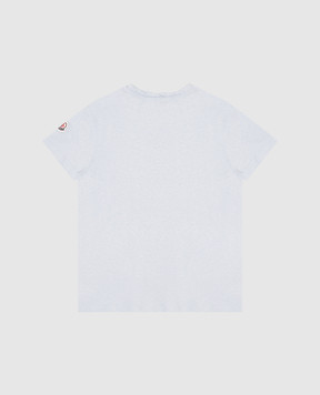 Moncler ENFANT Children's blue T-shirt with crystals K19548C0003689AXM810