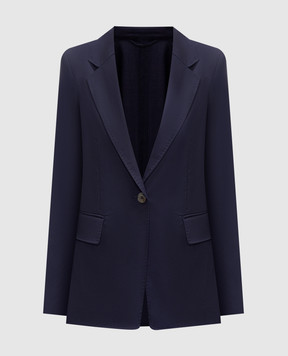 Peserico Blue wool jacket S0116302584