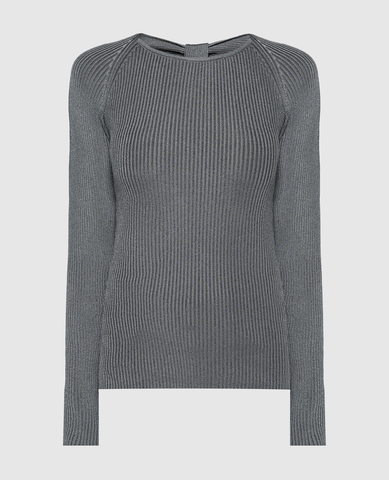 

Gray ribbed sweater Solotre, Grey