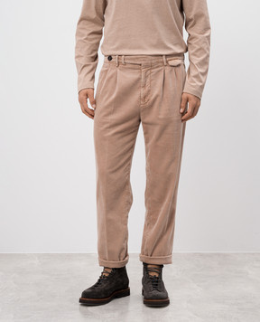 Brunello Cucinelli Beige corduroy pants M280DE1920