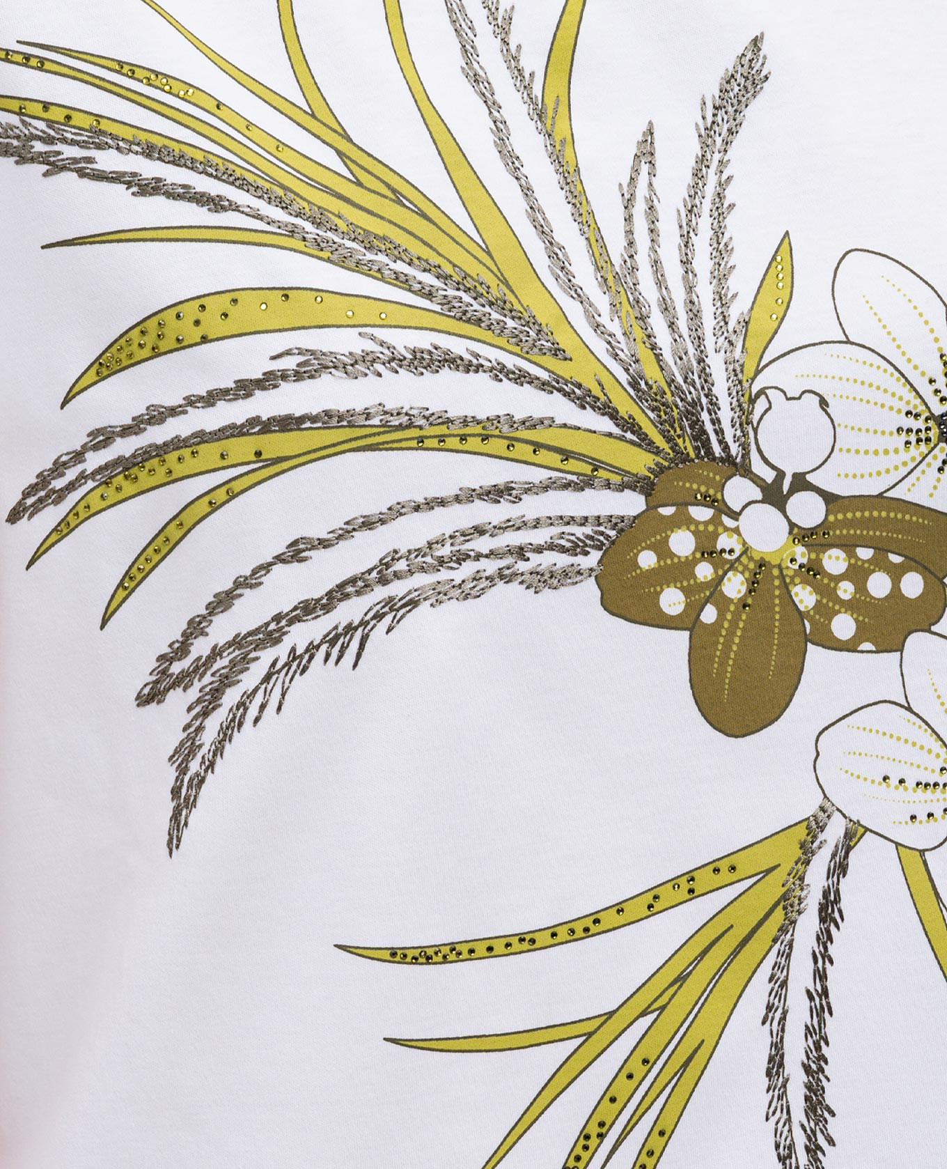 

White WON T-shirt with crystal print Max Mara