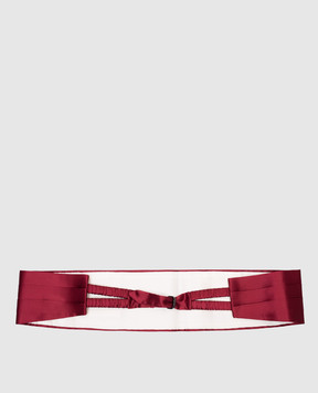 Stefano Ricci Burgundy silk cummerbund GF01005n