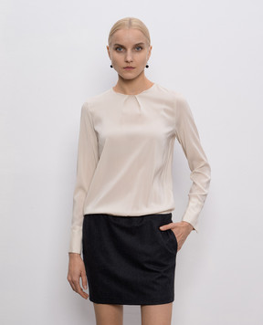Brunello Cucinelli Beige silk dress M0S28A85E1