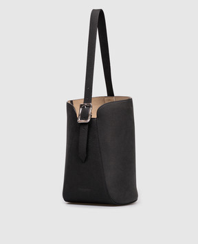 J&M DAVIDSON Black Quiver nubuck bucket bag LMQB0XXGNXX