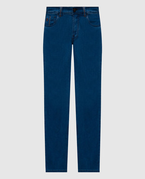 Scissor Scriptor Jeans blu Costantino con logo COSTANTINOPA01T22551S5