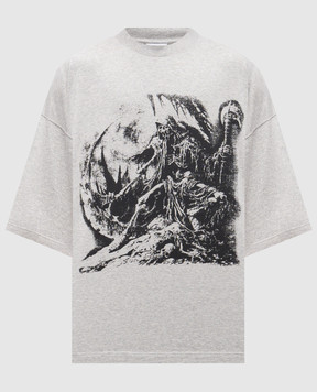 Vetements Grey melange printed T-shirt UH76TR800G