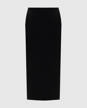 The Row Aurelina black wool skirt 10139W4061