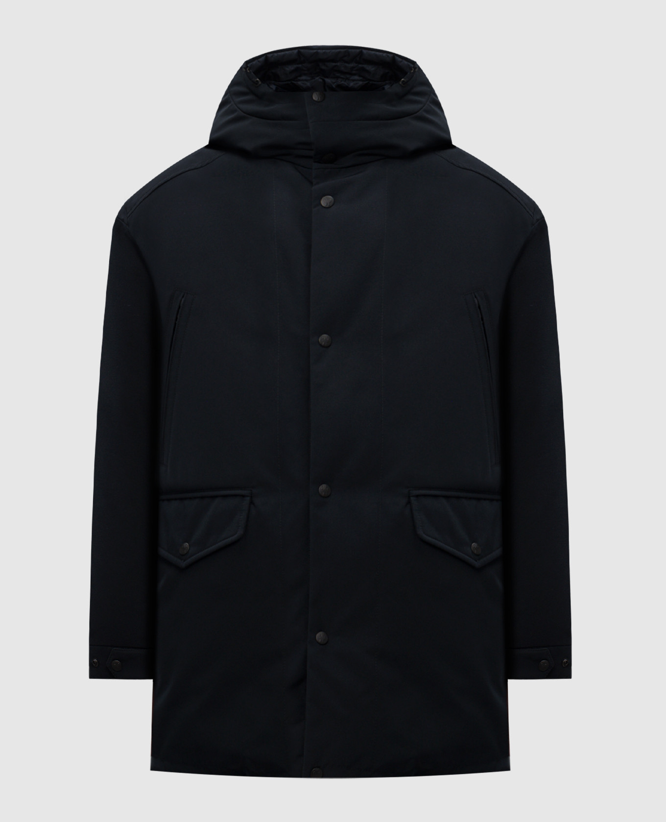down jacket with logo patch Moncler