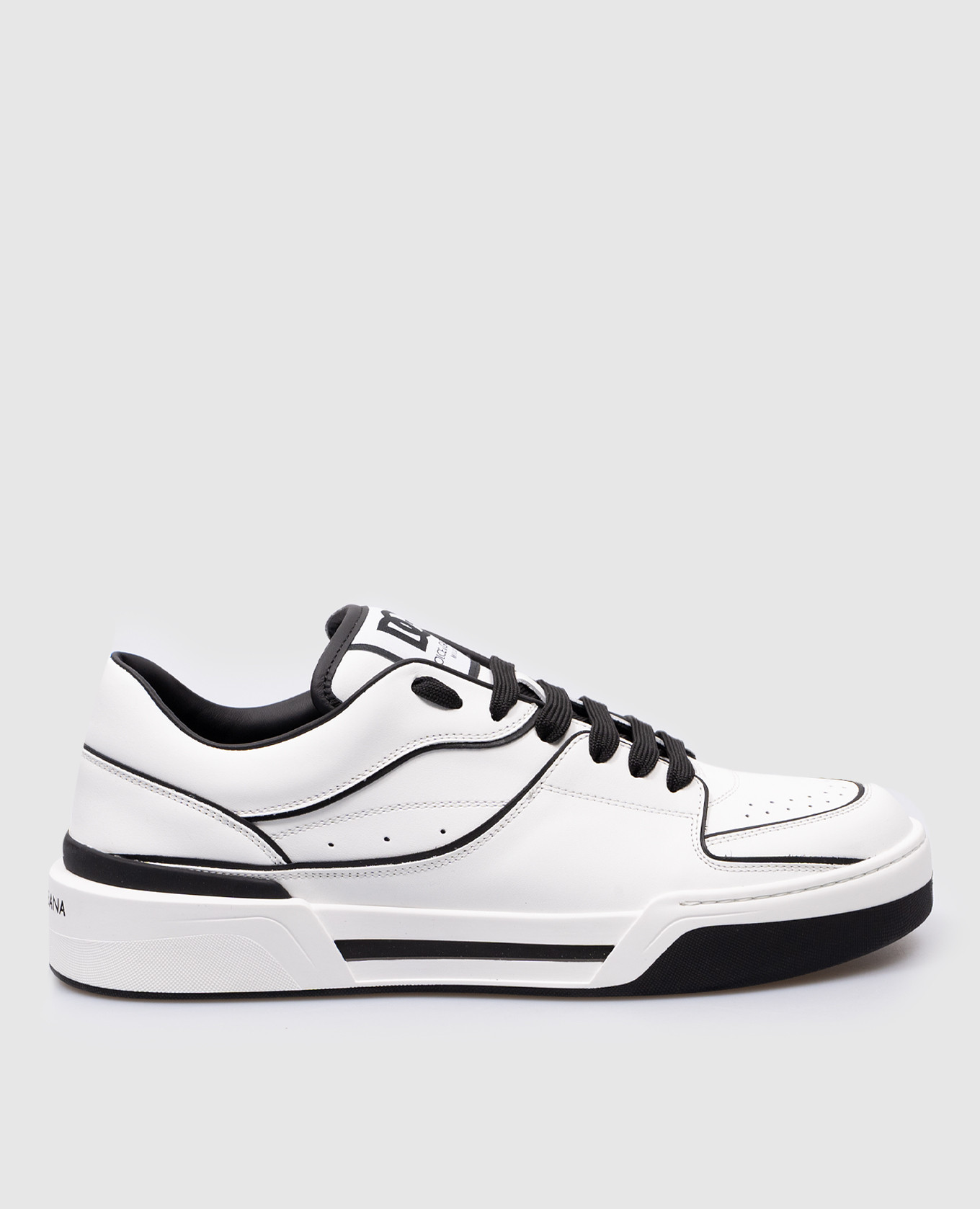 

NEW ROMA white leather sneakers with logo Dolce&Gabbana