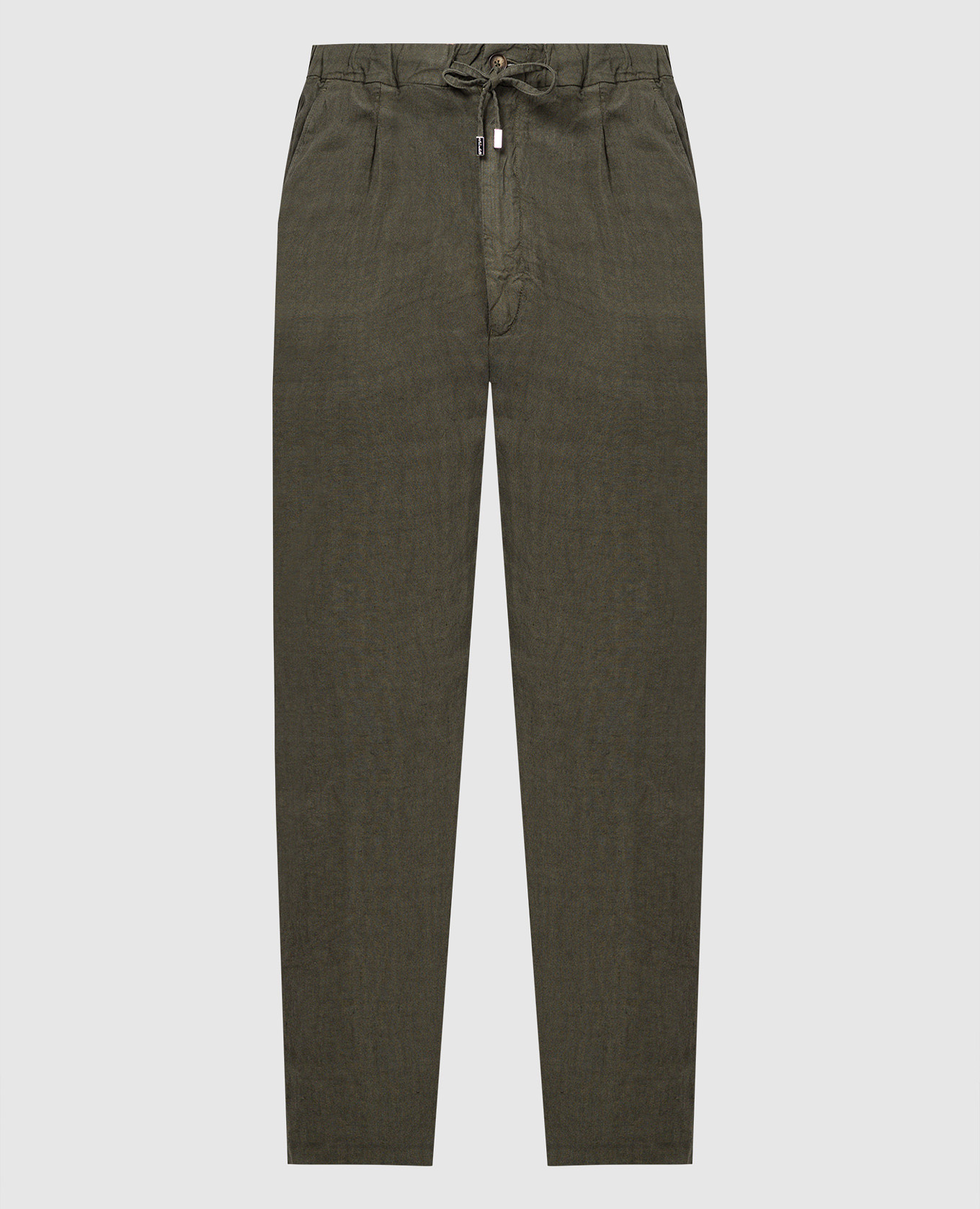

Khaki linen pants Enrico Mandelli