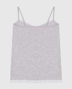 Story Loris Children's gray T-shirt with lace 36675812