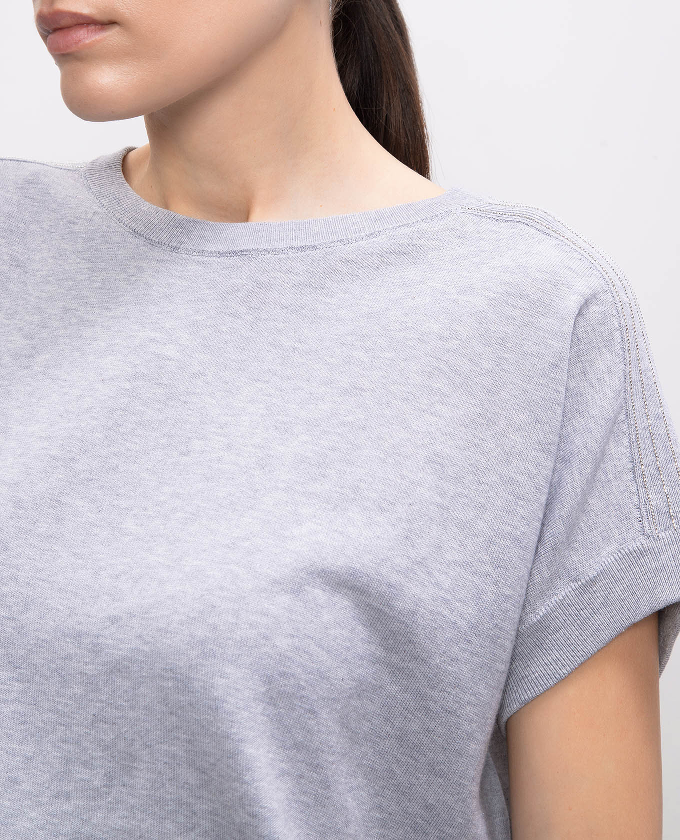 

Gray top with monil chain Peserico, Grey