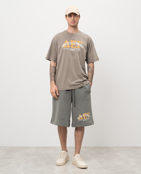 Dolce&Gabbana Gray t-shirt with logo print G8PN9TG7NSS
