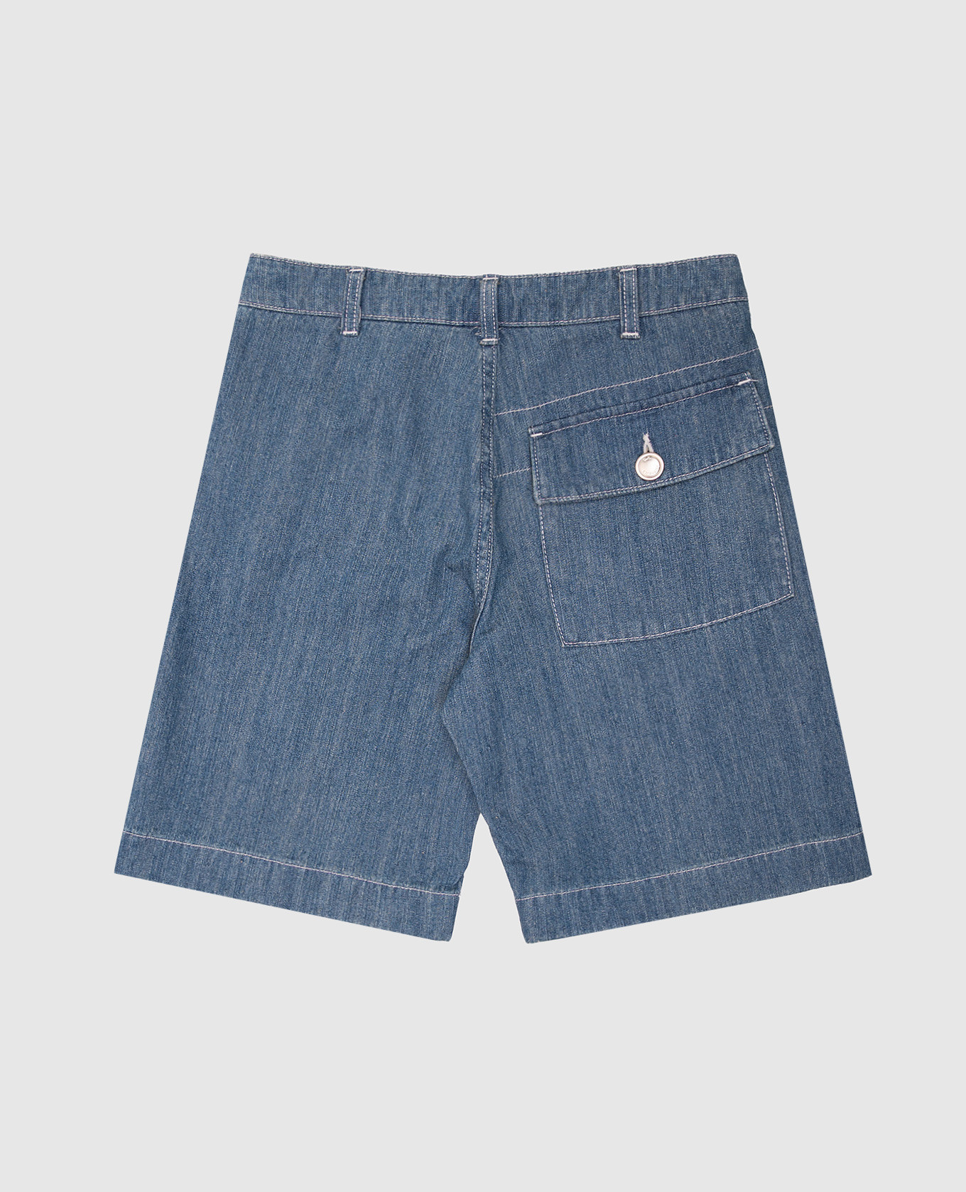 

Children's blue denim shorts with logo C.P. Company