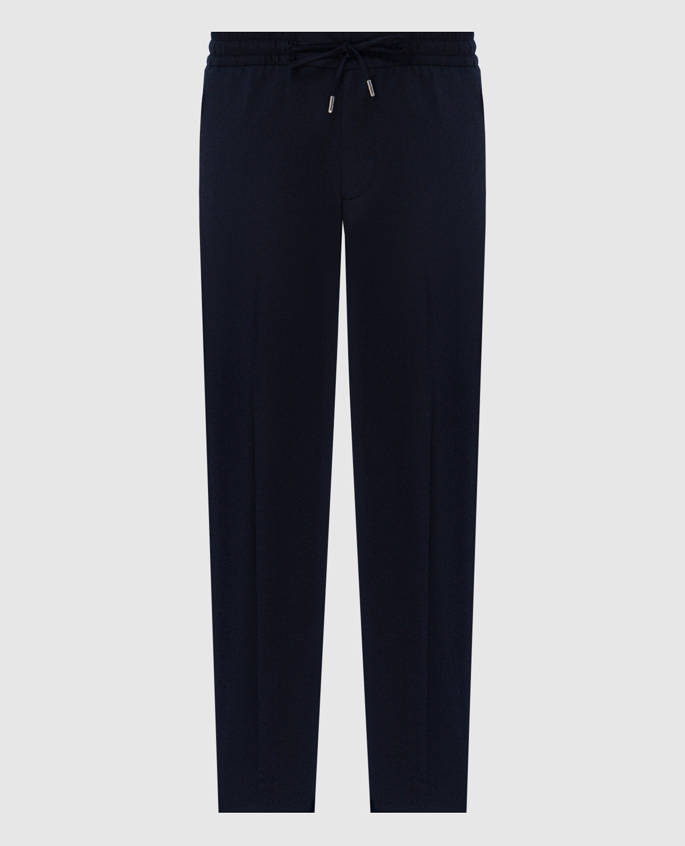 Blue wool and cashmere trousers