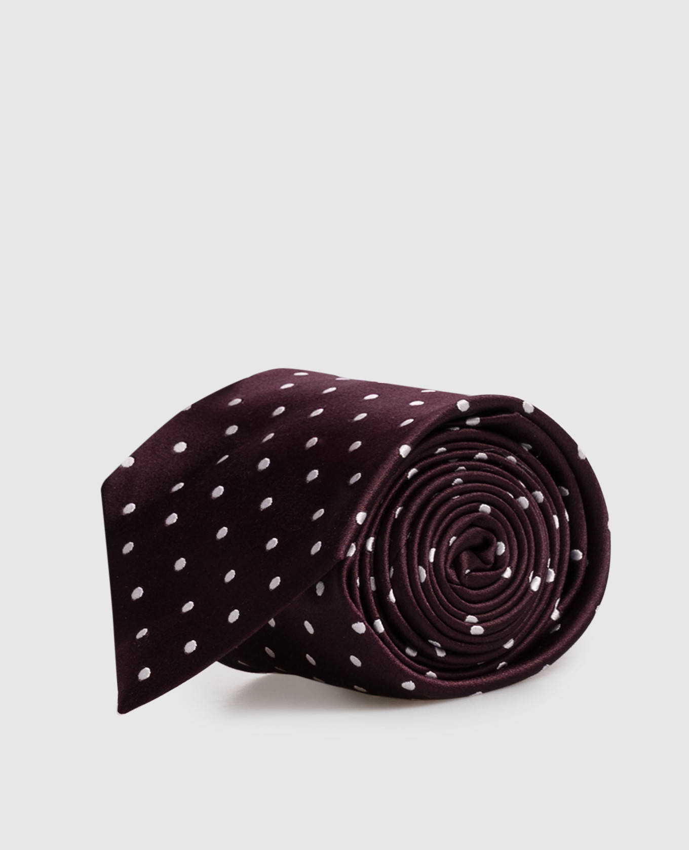 Burgundy silk tie with pattern Tom Ford