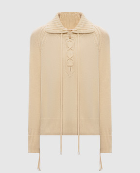 Ermanno Scervino Beige cashmere sweater D475M716BHZ