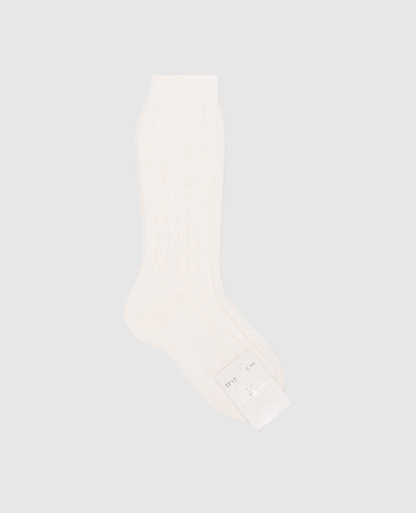 

Children's white golf shoes made of wool and cashmere Story Loris