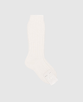 Story Loris Children's white golf shoes made of wool and cashmere 35203