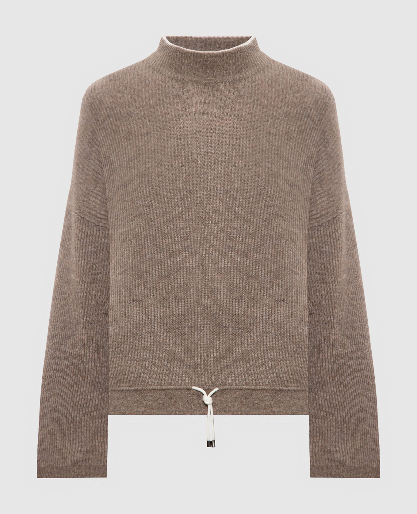 

Brown sweater with wool Brunello Cucinelli, Коричневый