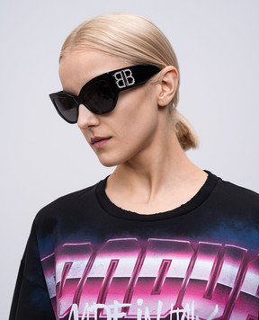 Balenciaga Bossy black sunglasses with crystals 773493T0041