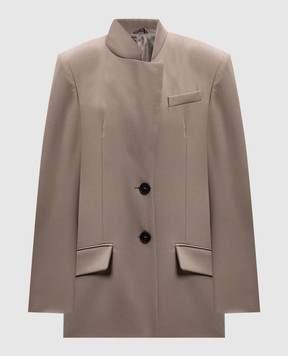 The Attico Gray wool jacket 250WCG00080WWW046AA