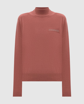 Peserico Pink sweater made of wool, silk and cashmere S99379F129283D